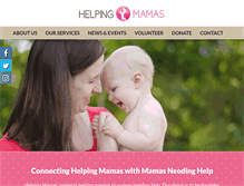 Tablet Screenshot of helpingmamas.org